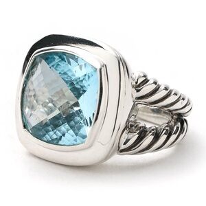 David Yurman Albion blue topaz ring